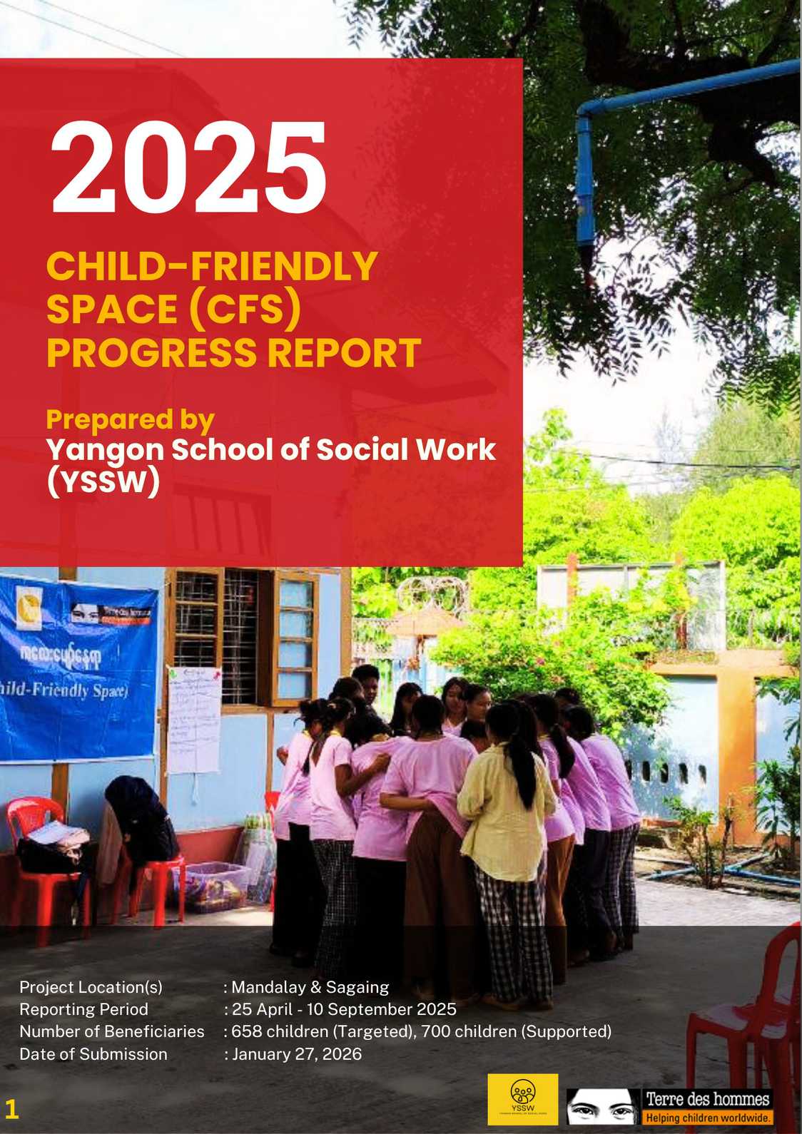 Cfs Course Report Child-Friendly Space (CFS) Report | YSSW